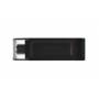 Kingston - Kingston Technology DataTraveler 70 USB flash drive 128 GB USB Type-C 3.2 Gen 1 (3.1 Gen 1) Black