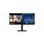 Lenovo - Lenovo Thinkvision P34w-20 Led Display 86.7 Cm (34.1) 3440 X 1440 Pixels Wide Quad Hd Black