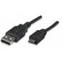 Manhattan - MANHATTAN USB Kabel A -> micro B St/St 1.80m sw