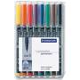 Staedtler - Staedtler 313 WP8 marqueur indlbile Noir, Bleu, Marron, Vert, Orange, Rouge, violet, Jaune 1 pice(s)