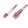 Digitus - LWL Patchkabel, Duplex, LC > SC Stecker, Multimode OM4