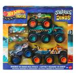 Hot Wheels Monster Trucks - Hw Monster Trucks Sharks Vs Dinos Multipack