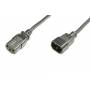Digitus - DIGITUS Netzkabelverlngerung, 1,2m, schwarz