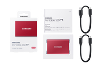 Ssd 500gb Samsung Portable Ssd T7 Usb3.2 Gen.2 Mettalic Red
