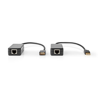 Nedis - CCBW60EXTBK500. Produktfarbe: Schwarz. Datenbertragungsrate: 0,48 Gbit/s, Kabellnge: 0,2 m (CCBW60EXTBK500)