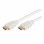 M-cab - HDMI Hi-Speed Kabel with Ethernet - HDMI mit Ethernetkabel - HDMI (M) bis HDMI (M) - 1 m - wei�