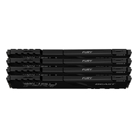 Kingston - KINGSTON VRAM 128G 3600MH DDR4DIMM Kit4 FURYBeast Blck (KF436C18BBK4/128)
