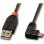  "Lindy-LINDY USB 2.0 Kabel Typ A/Micro-B 90 gewinkelt M/M 2m-Lindy-Adapter/Cable"