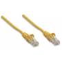 Intellinet - - Patch-Kabel - RJ-45 (M) bis RJ-45 (M) - 15 m - UTP - CAT 5e - geformt, ohne Haken - Gelb