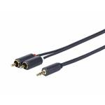 Vivolink - - Audiokabel - Stereo Mini-Klinkenstecker mnnlich zu RCA x 2 mnnlich - 15 m - Doppelisolierung