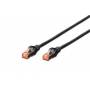 Digitus - Digitus DK-1644-005/BL 0.5m Cat6 S/FTP (S-STP) Black networking cable