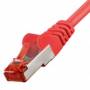 Digitus - DIGITUS Patchkabel Cat6 S/FTP 2xRJ45 1.0m rot Hebelschutz Polybeutel