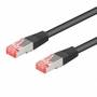 Digitus Professional - DIGITUS Patchkabel Cat6 S/FTP 2xRJ45 3.0m schw Hebelschutz Polybeutel