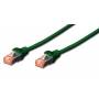 Digitus Professional - DIGITUS Patchkabel Cat6 S/FTP 2xRJ45 3.0m grn Hebelschutz