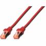 Digitus - DIGITUS Patchkabel Cat6 S/FTP 2xRJ45 3.0m rot Hebelschutz Polybeutel