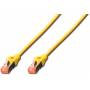 Digitus Professional - DIGITUS Patchkabel Cat6 S/FTP 2xRJ45 5.0m gelb Hebelschutz Polybeutel