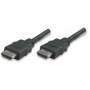 Manhattan - MANHATTAN HDMI-Kabel Ethernet A -> A St/St 1.00m ARC 30 AWG