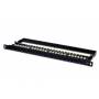 Digitus - DIGITUS Patchpanel 0,5HE 24-Port Cat6 ungeschirmt schwarz