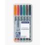 Staedtler - Staedtler 316 WP6 Noir, Bleu, Marron, Vert, Rouge 1pice(s) marqueur