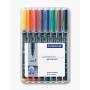 Staedtler Mars Gmbh & Co. - Staedtler 318 WP8 marqueur indlbile Noir, Bleu, Marron, Vert, Orange, Rouge, violet, Jaune 8 pice(s)