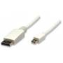 Manhattan - Mini-DisplayPort Monitor Cable - DisplayPort-Kabel - DisplayPort (M) - Mini-DisplayPort (M) - 2,0m - geformt - wei (32474