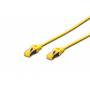 Digitus - DIGITUS CAT 6A S/FTP Patchkabel, 0,25m, gelb