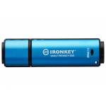 Kingston - Kingston Technology IronKey VP50 USB flash drive 256 GB USB Type-C 3.2 Gen 1 (3.1 Gen 1) Black, Blue