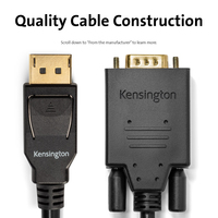 Kensington Adapterkabel Displayport 1.2(m) Auf Vga(m), Passiv 3