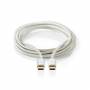 Nedis - Nedis CCTB60800AL10 cable USB 1 m USB 2.0 USB C Plata
