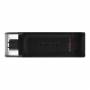 Kingston - Kingston Technology 70 USB flash drive 256 GB USB Type-C 3.2 Gen 1 (3.1 Gen 1) Black