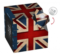 Radio Clock Projection Uk Flag 3