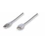 Manhattan - MANHATTAN USB Kabel A -> A St/Bu 4.50m transparent Verl.