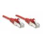 Intellinet - INTELLINET Patchkabel RJ45 U/UTP Cat6 7.50m Hebelschutz rot