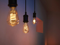 Gamma Hue - White Filament Lampe E27 Edison ST64 550 lm, LED-Lampe