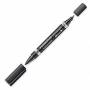Staedtler - Staedtler Lumocolor Duo marcador permanente Negro Punta redonda/fina 1 pieza(s)