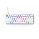 GLORIOUS - PC Gaming Race GMMK Tastatur USB QWERTY US International Silber - Wei (GLO-GMMK-COM-BRN-W) [DE-Version, German Keyboard]