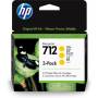 Hp - HP 712 3x Gelb Tintenpatrone [EURO-Version]
