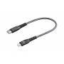 Cellularline - Cellularline USB-Kabel USB 2.0 USB-C? Stecker, Apple Lightning Stecker 0.15 m Schwarz (TETRACABC2LMFI15CK)