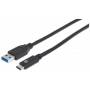 Manhattan - MANHATTAN USB Kabel 3.1 C -> A St/Bu 1.00m schwarz