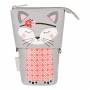 Herlitz - Herlitz Kitty Weiches Federmppchen Polyester Grau - Pink - Wei (50043675)