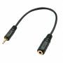 Lindy Premium -Audio-adapter -Stereo Mini Jack (w) Bis Ste - Lindy 35698 audio cable 0.2 m 2.5mm 3.5mm Black