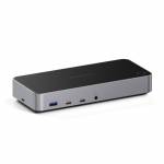 Satechi - Triple 4K Display Kabelgebunden Dock Schwarz - Silber (ST-D4KTM-EU)