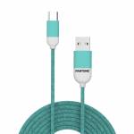 Cable Type-c - Celly PT-TC001-5L cble USB USB 2.0 1,5 m USB A USB C Cyan