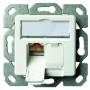 Telegrtner - Anschlussdose AMJ45 8/8 K Up/50 Cat.6A perlwei RAL 1013, 2xRJ45 (J00020A0501)