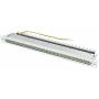Telegrtner - Patchfeld MPP24-HS K Cat.6A lichtgrau RAL 7035, 48,30cm (19) Patch Panel 24 Ports, 24 x RJ45 geschirmt, LSA+ Anschlusstechnik, 