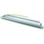 Telegrtner - 48,30cm (19) Patch Panel, Kat.6A (tief), 24xRJ45, schwarz 24 x RJ45 Kupplungen, vollgeschirmt, mit itegriertem Kontakt - 1 St&u