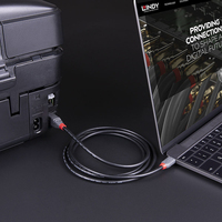Lindy 1m Usb 3.2 Typ C An B Kabel, Anthra Line 3