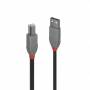 Lindy - LINDY USB 2.0 Kabel Typ A/B Anthra Line M/M 1m