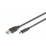 Digitus - DIGITUS USB 3.0 Anschlusskabel Typ C -A St/St 1.0m, sw