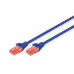 Digitus Professional - DIGITUS Patchkabel Cat6 U/UTP 2xRJ45 3.0m blau Hebelschutz Polybeutel